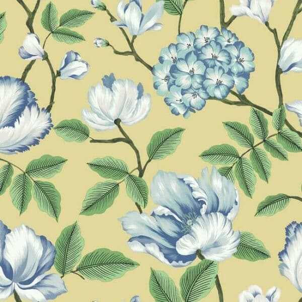Morning Garden Wallpaper- Yellow