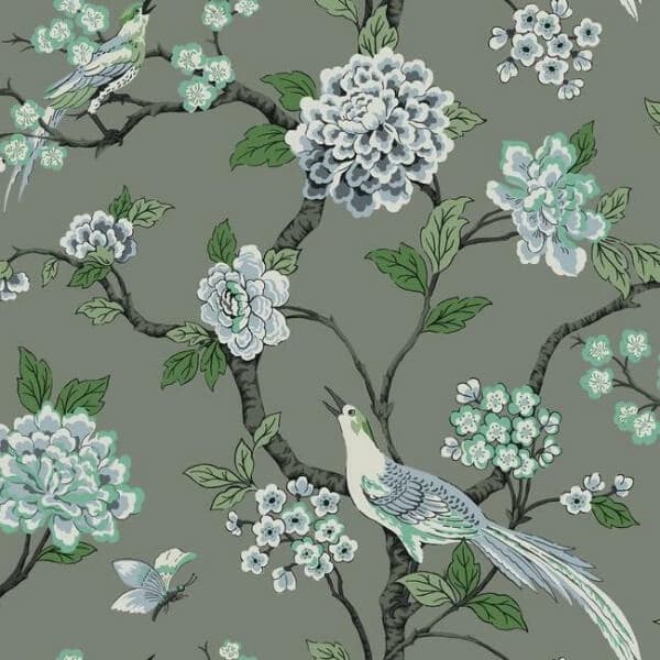 Fanciful Wallpaper- Grey