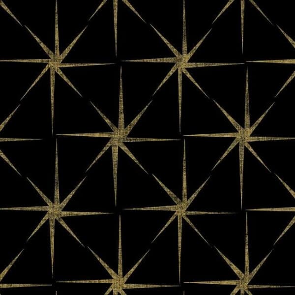Evening Star Wallpaper- Black