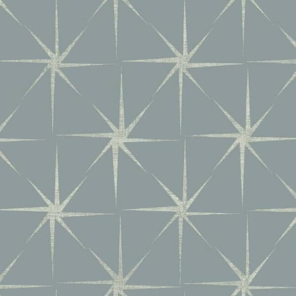 Evening Star Wallpaper- Blue