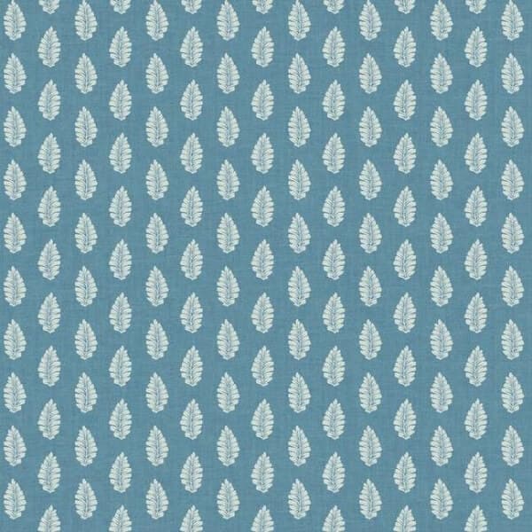 Leaf Pendant Wallpaper- Blue