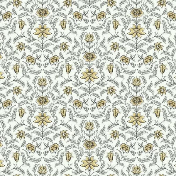 Vintage Blooms Wallpaper- Yellow