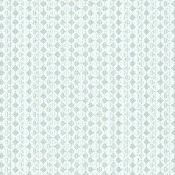 Diamond Gate Wallpaper- Blue/White