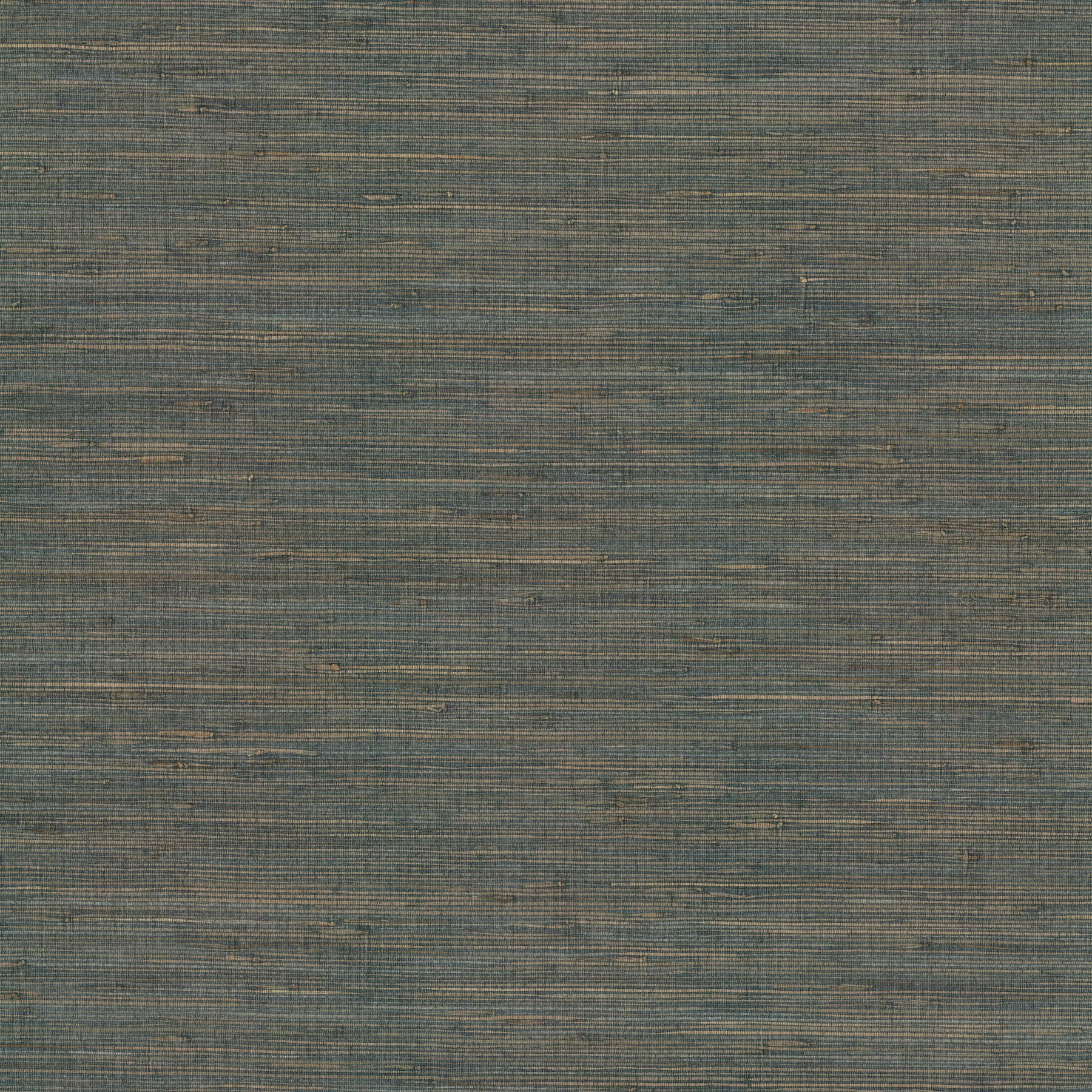 Ronald Redding Knotted Grass Dark Teal Wallpaper