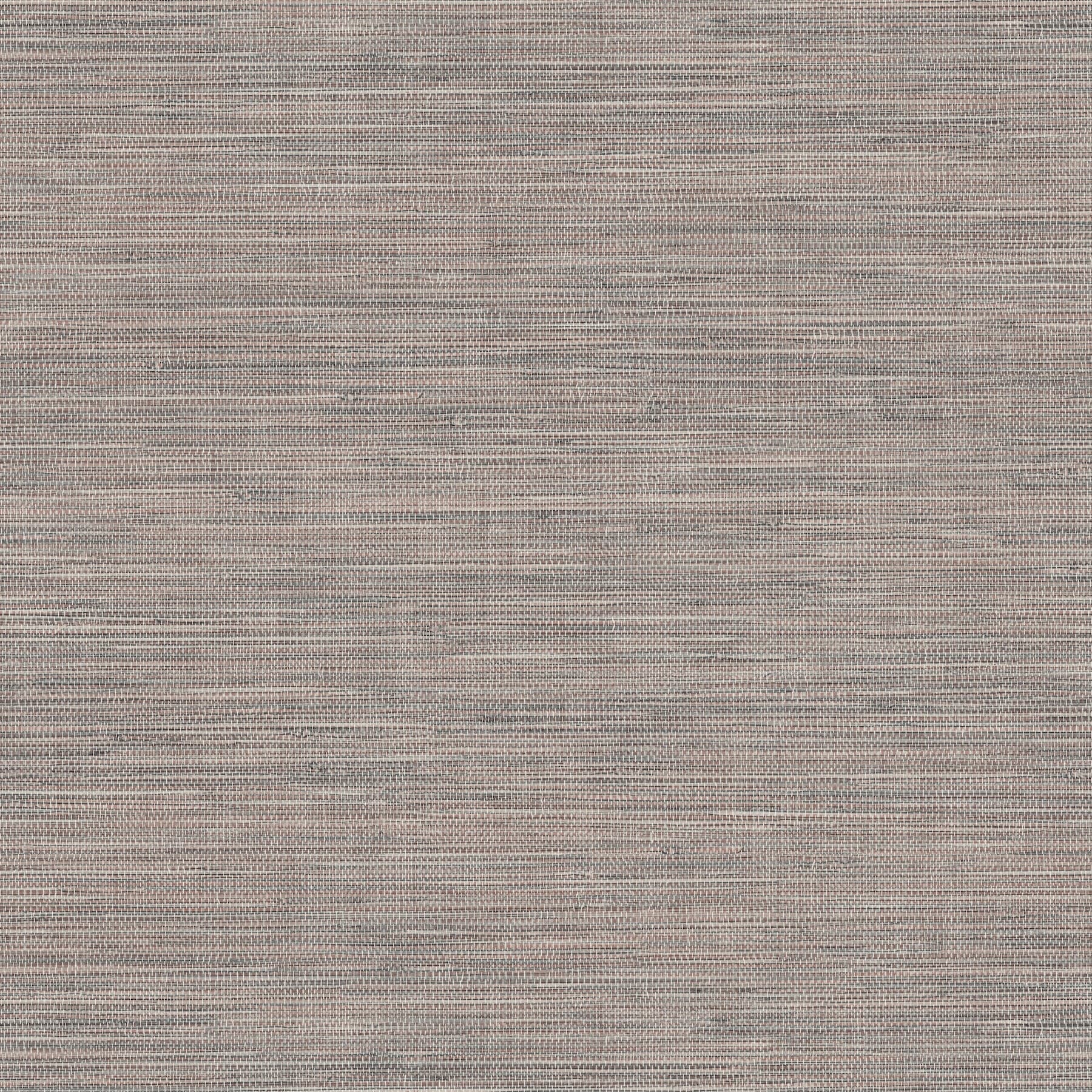 Winn Faux Grasscloth Dark Brown Wallpaper