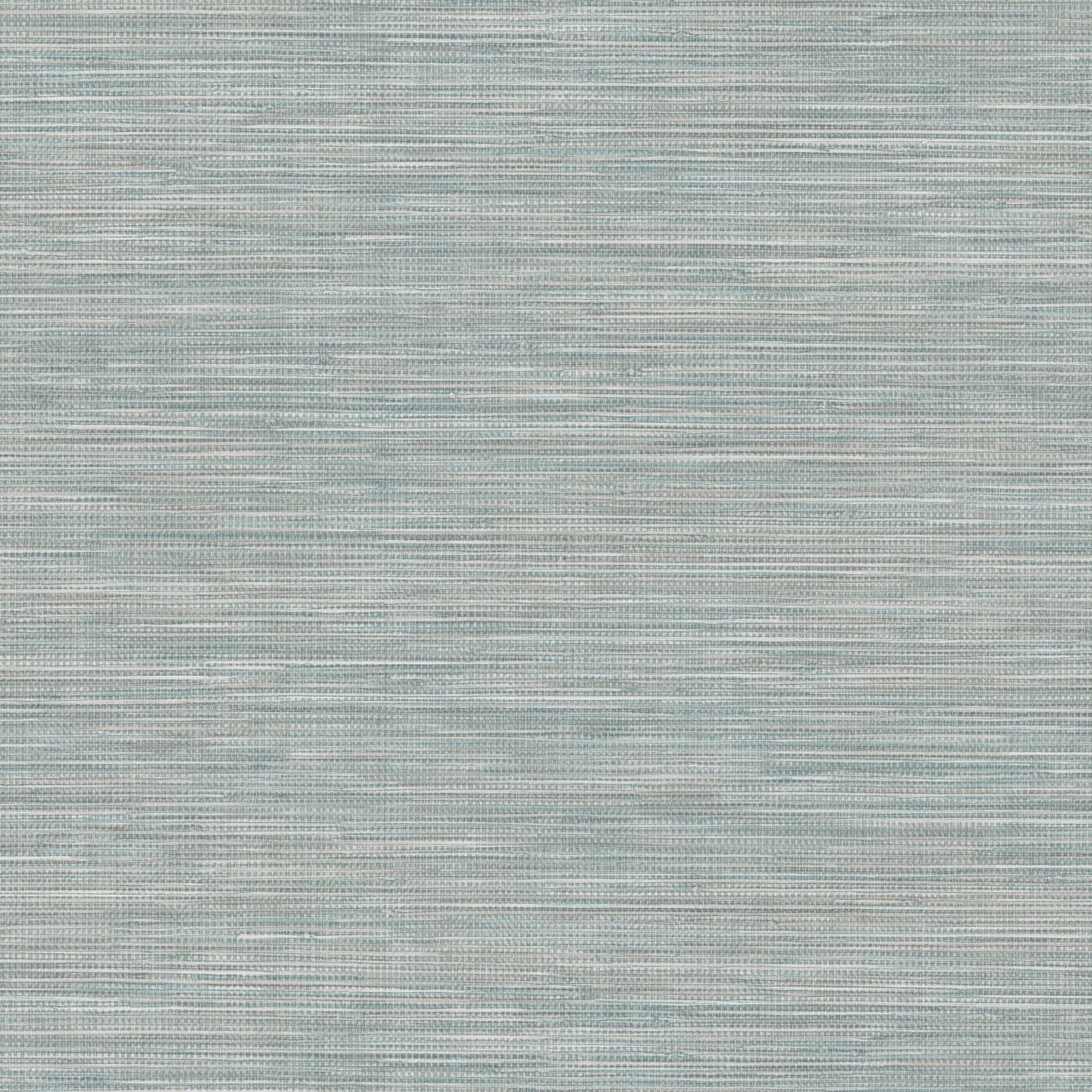 Winn Faux Grasscloth Aqua Wallpaper
