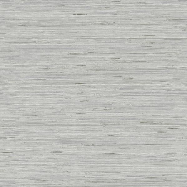 Lustrous Grasscloth Wallpaper- White/Silver