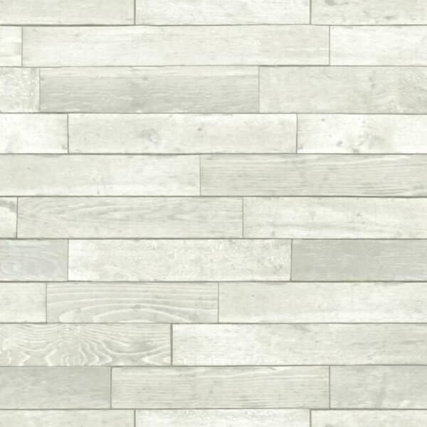 Warehouse Planks Premium Peel + Stick Wallpaper- White