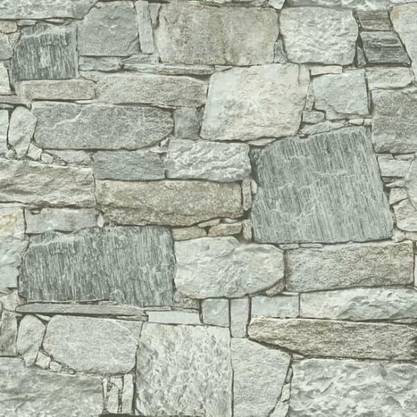 Chateau Stone Premium Peel + Stick Wallpaper- Natural