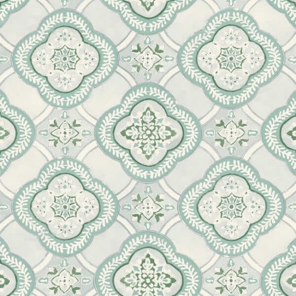 Garden Trellis Wallpaper- Rain