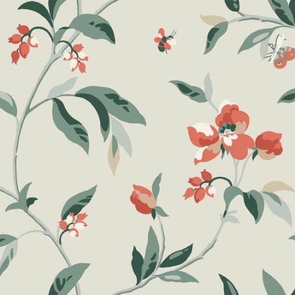 Springtime Wallpaper- Sand/Clay
