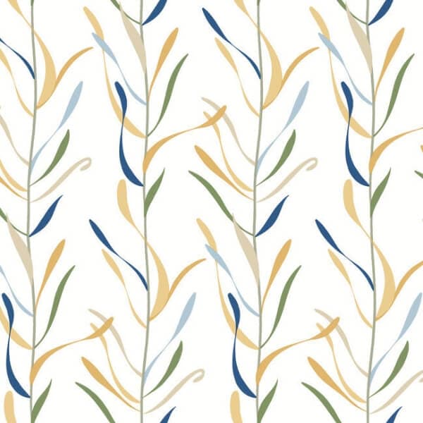 Chloe Vine Wallpaper- Ochre