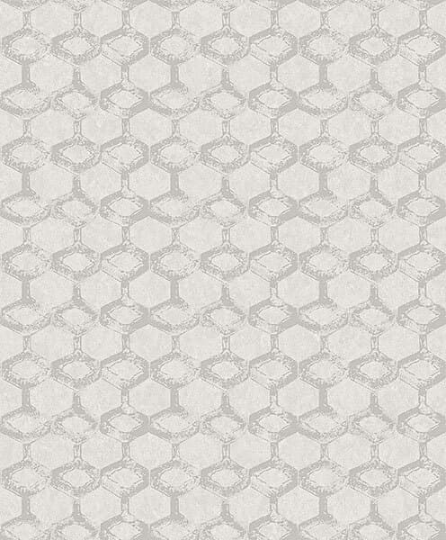 Besi Silver Tiled Wallpaper