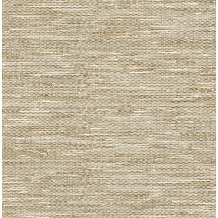 Exhale Light Brown Woven Faux Grasscloth Wallpaper