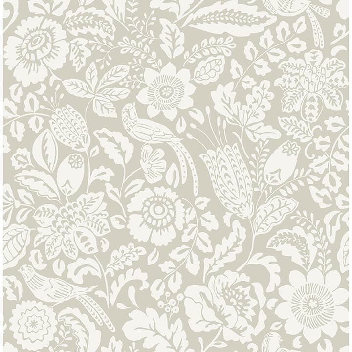 Marta Beige Floral Trail Wallpaper