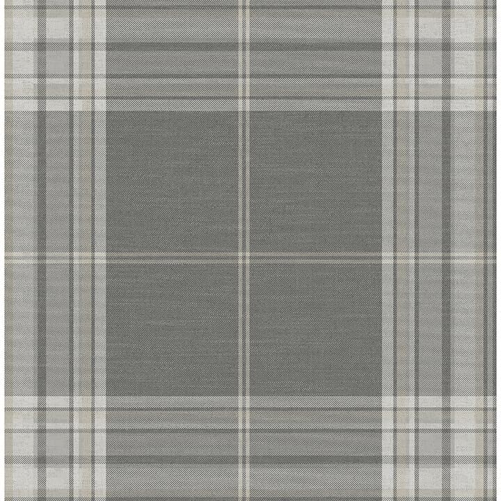Westley Grey Plaid Wallpaper