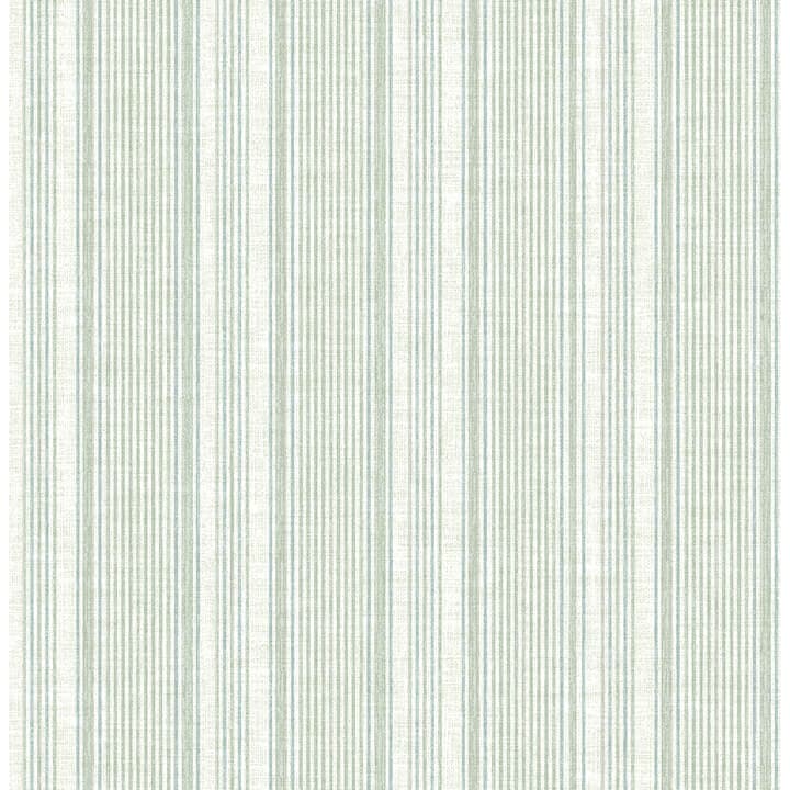Ayanna Light Green Striped Wallpaper