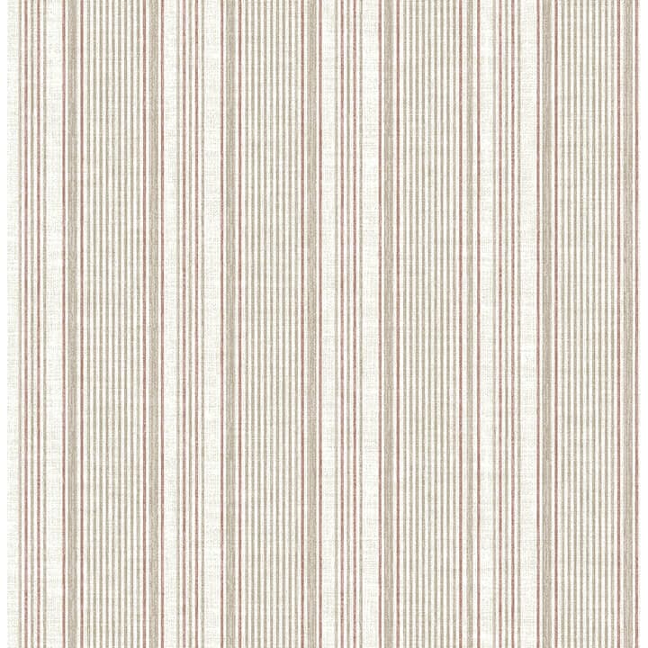 Ayanna Rust Striped Wallpaper