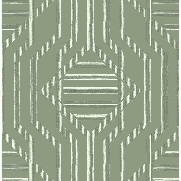Essex Green Geometric Wallpaper