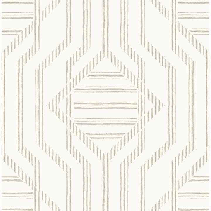 Essex Wheat Geometric Wallpaper