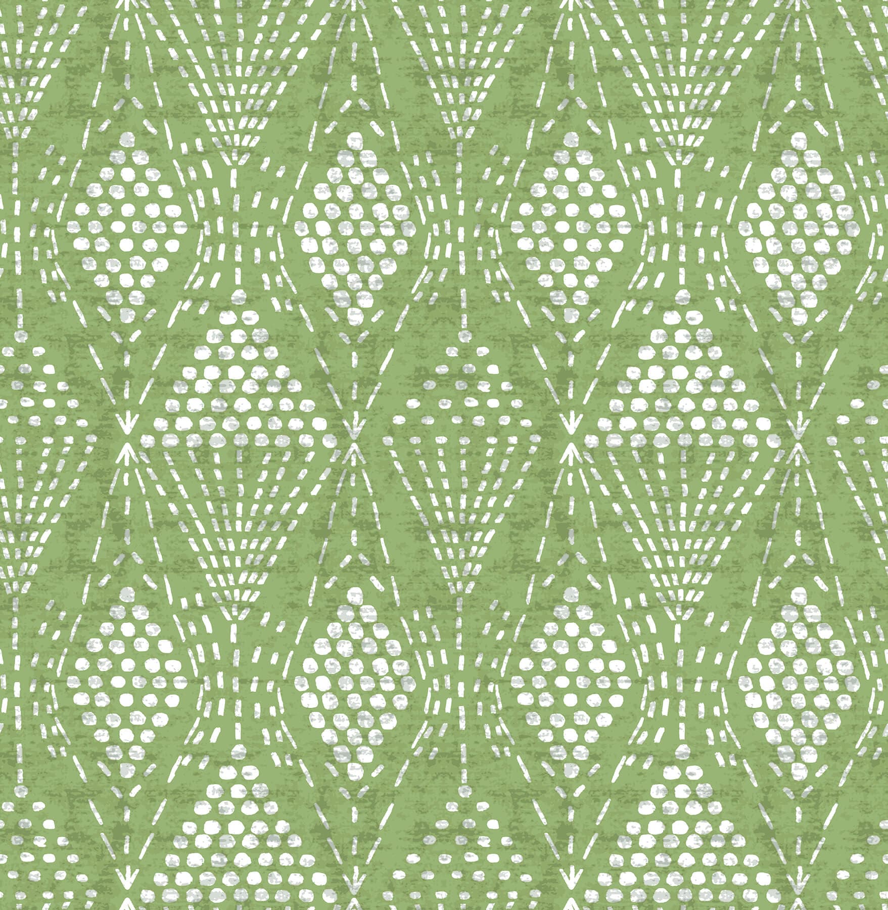 Grady Green Dotted Geometric Wallpaper