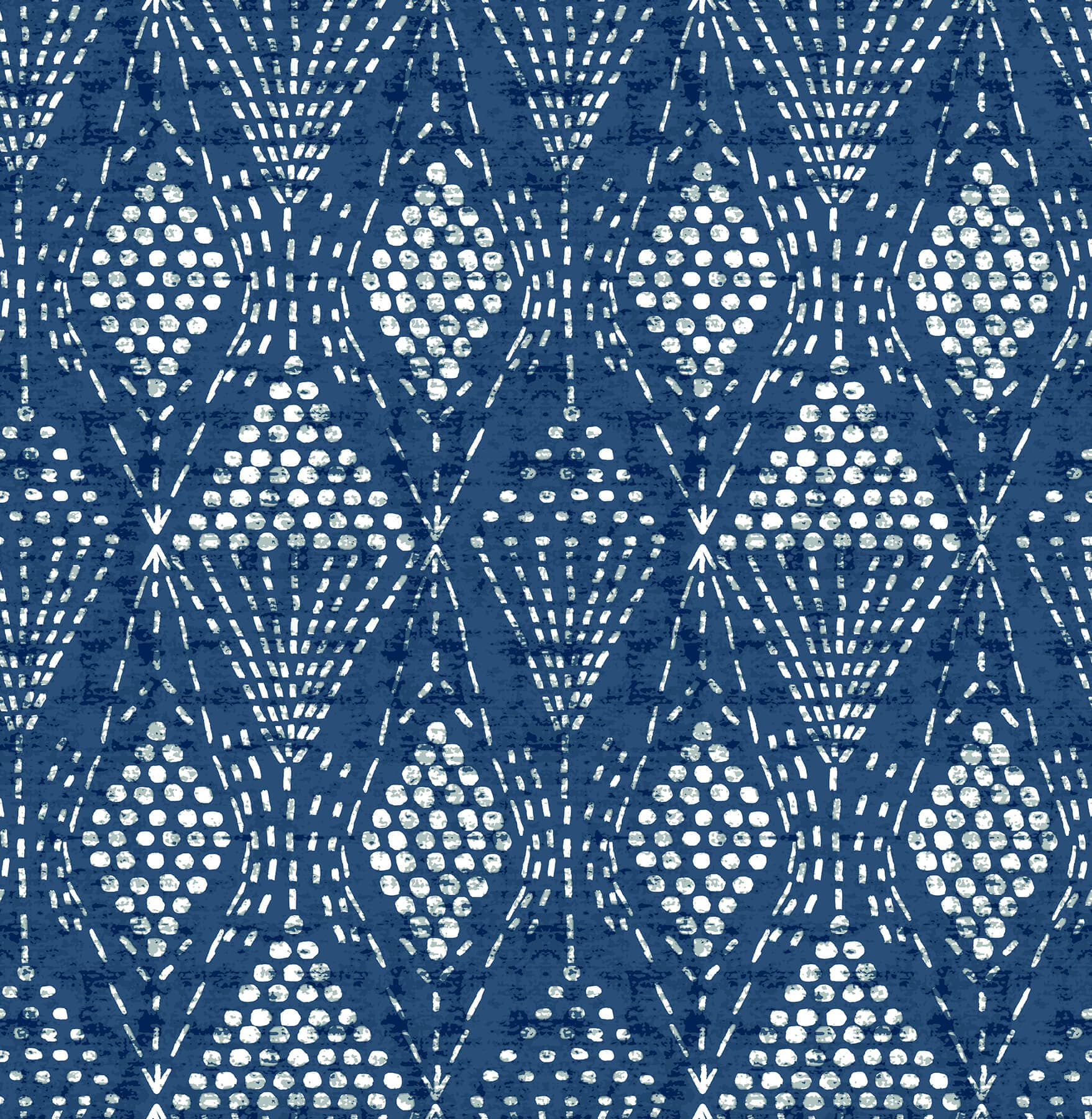 Grady Blue Dotted Geometric Wallpaper