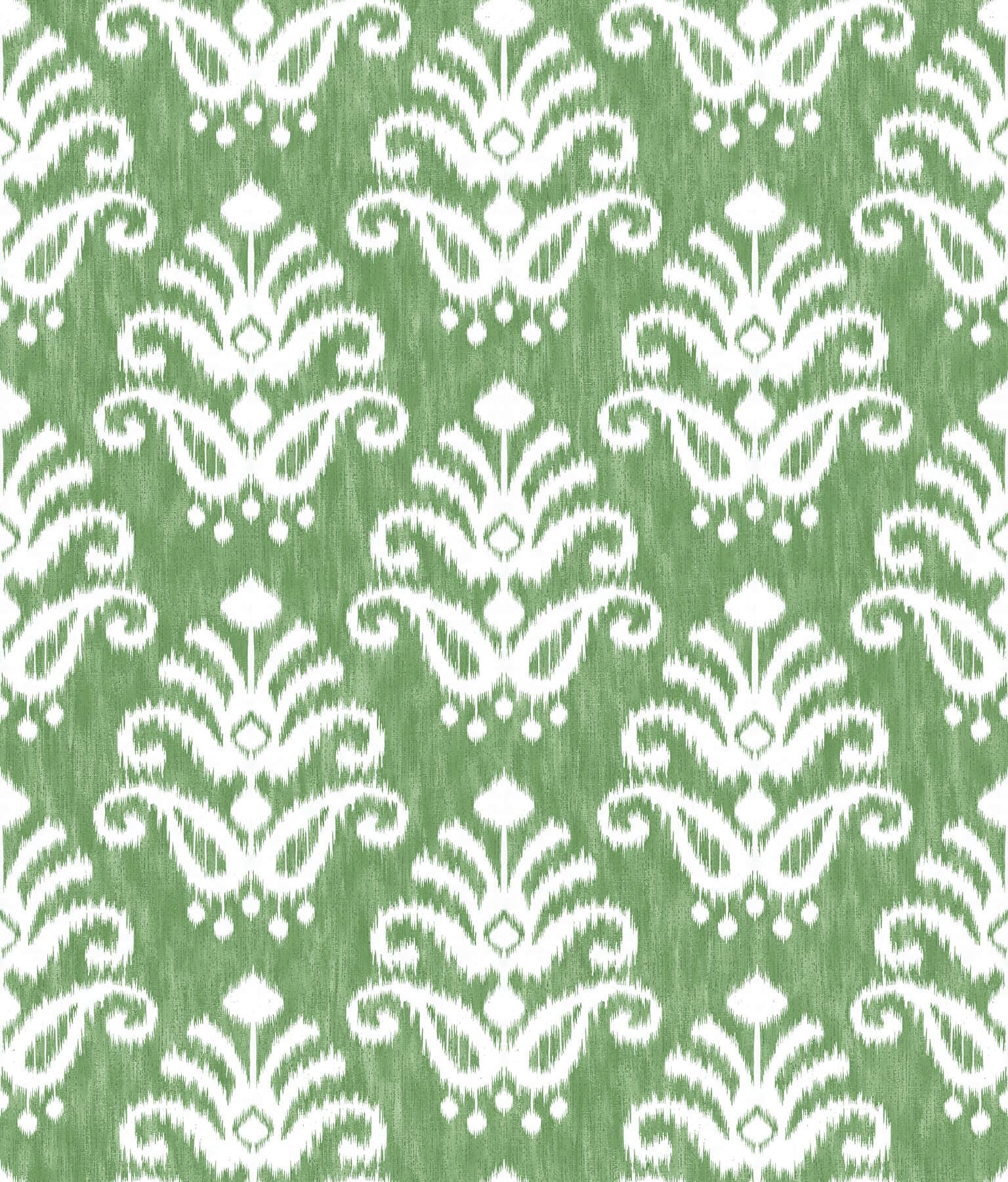 Keaton Green Medallion Wallpaper
