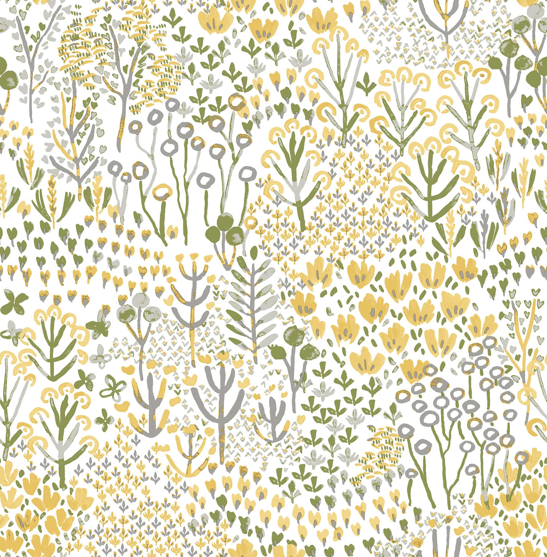 Chilton Yellow Wildflowers Wallpaper