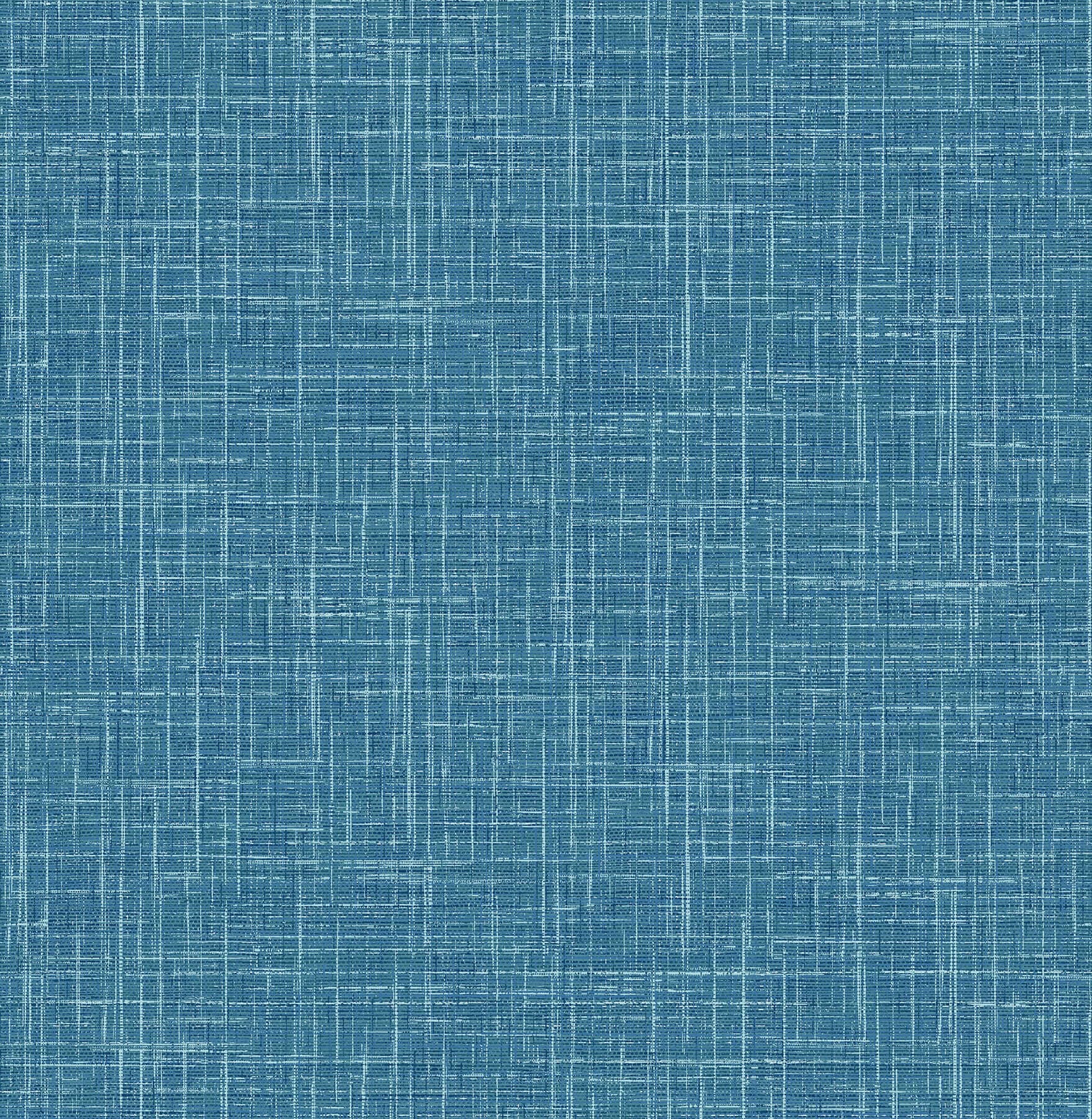 Emerson Teal Faux Linen Wallpaper
