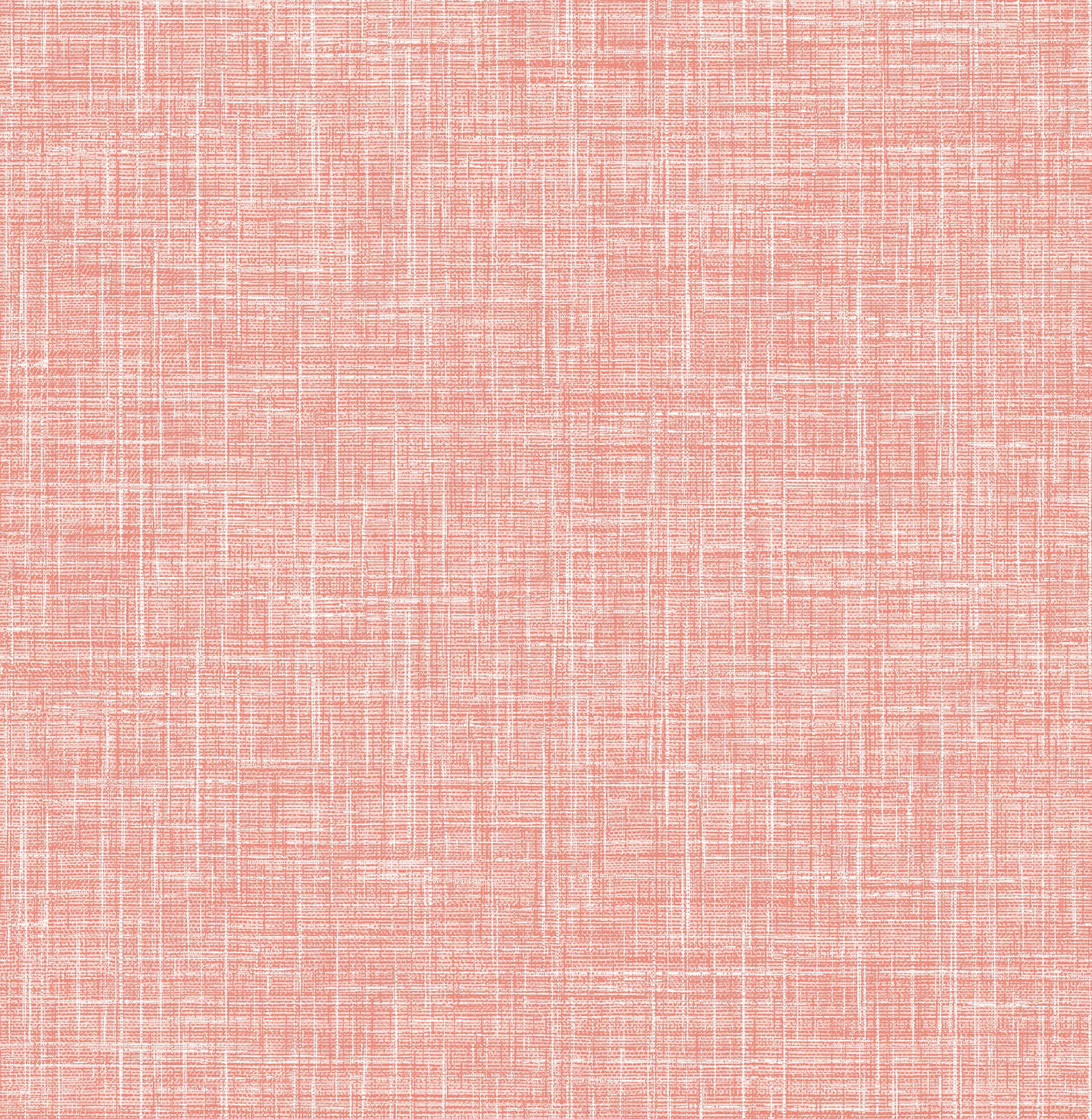 Emerson Coral Faux Linen Wallpaper