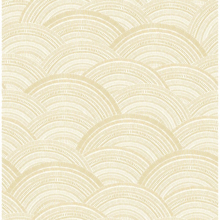 Encircle Yellow Geometric Wallpaper