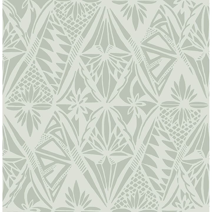 Urbane Sage Diamonds Wallpaper