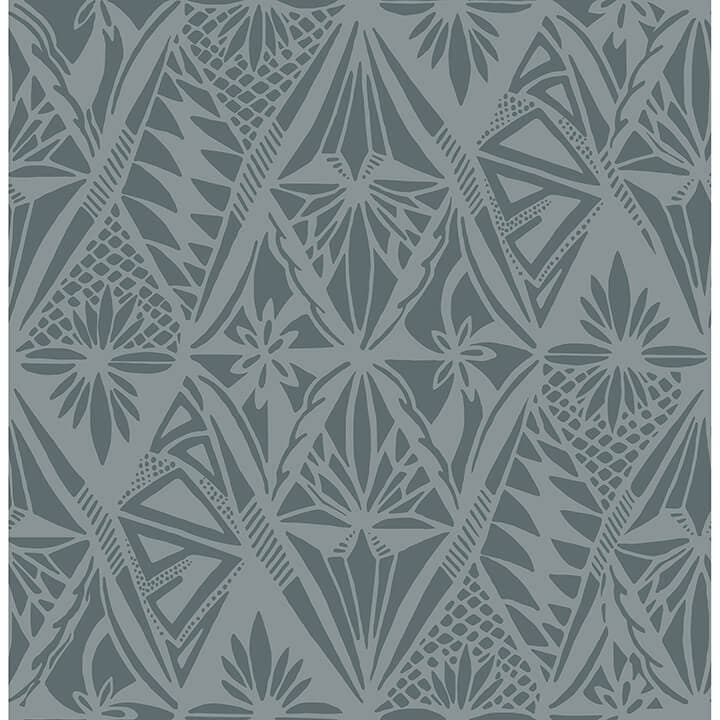 Urbane Denim Diamonds Wallpaper