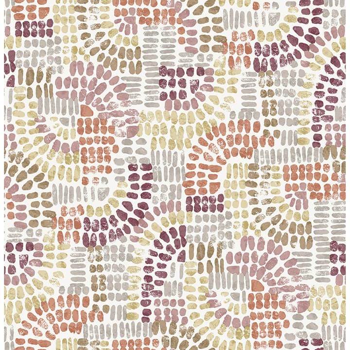 Wanderer Multicolor Mosaic Wallpaper