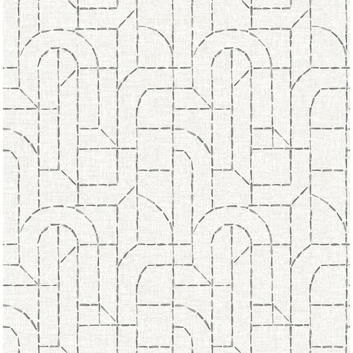 Integrity Grey Arched Outlines Wallpaper