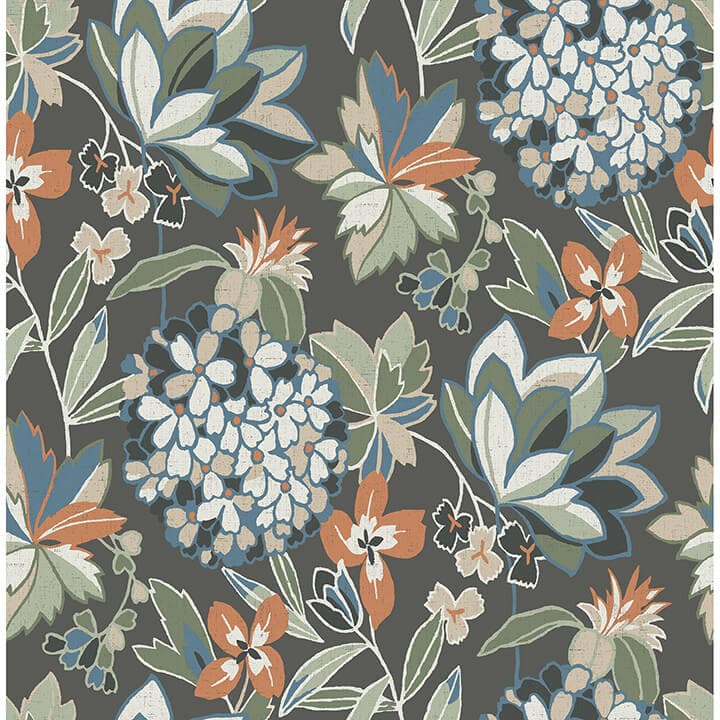 Valdivian Moss Floral Wallpaper