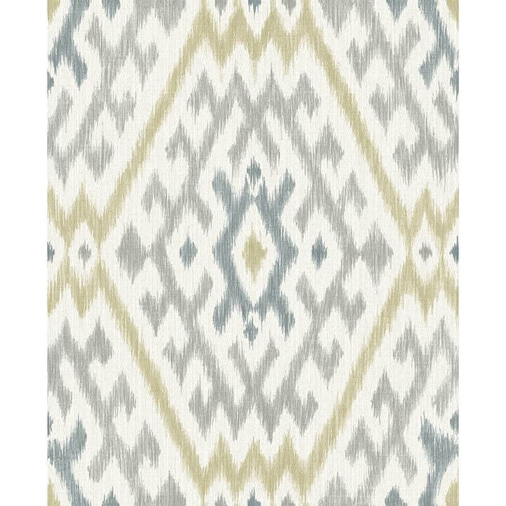 Solola Chartreuse Ikat Wallpaper