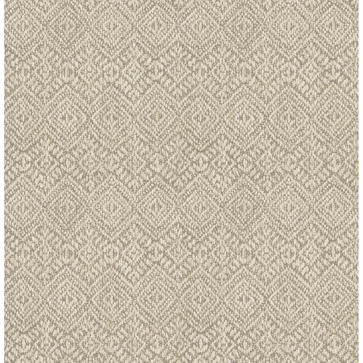 Gallivant Neutral Woven Geometric Wallpaper