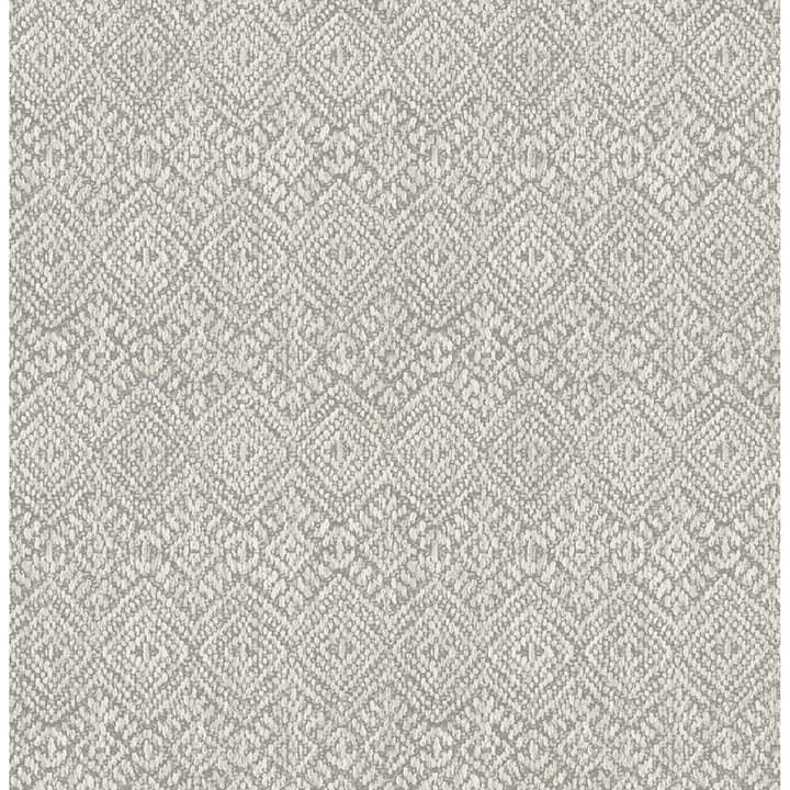 Gallivant Grey Woven Geometric Wallpaper