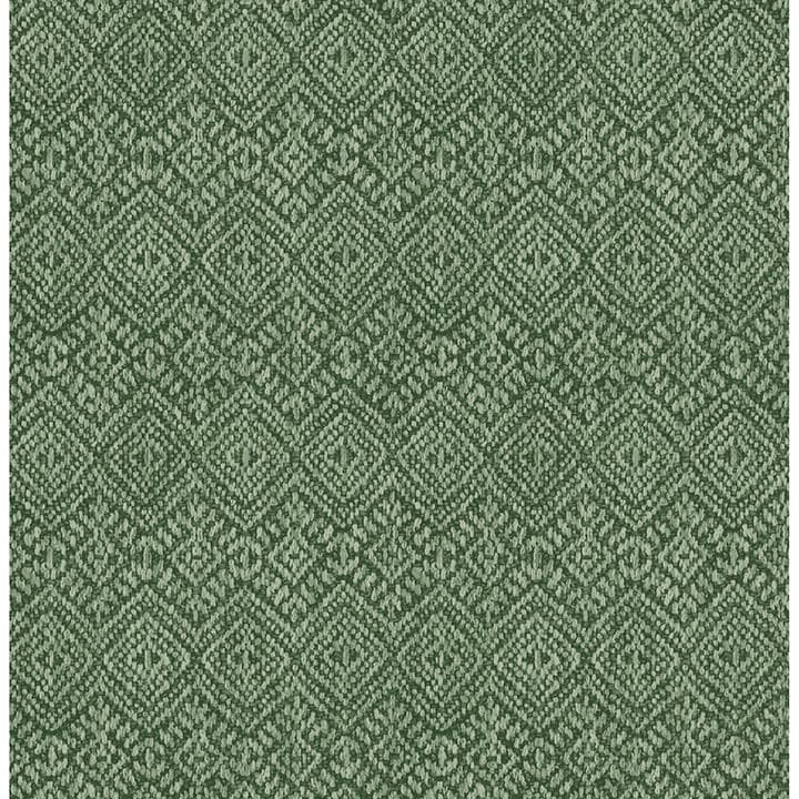 Gallivant Green Woven Geometric Wallpaper
