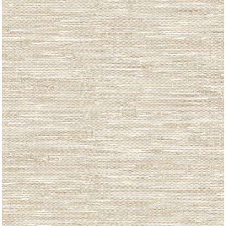 Exhale Dove Woven Faux Grasscloth Wallpaper