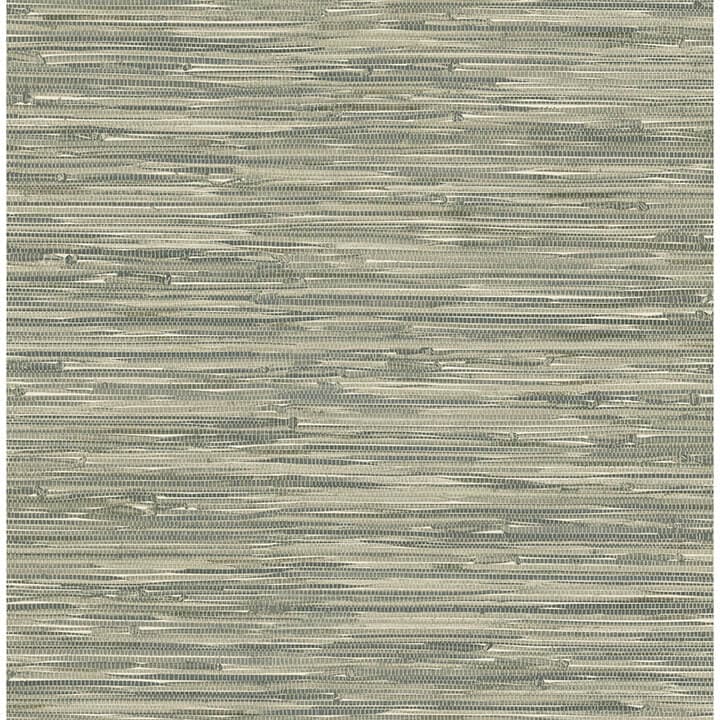 Exhale Moss Woven Faux Grasscloth Wallpaper