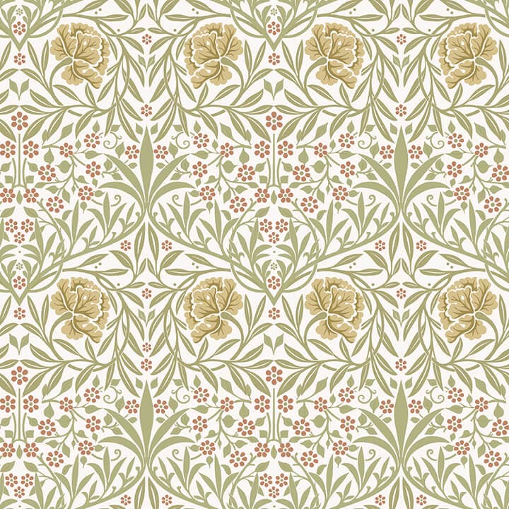 Oxford Union Yellow Floral Vines Wallpaper