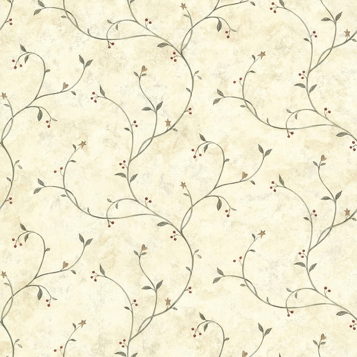 Kurt Beige Tin Star Trail Wallpaper