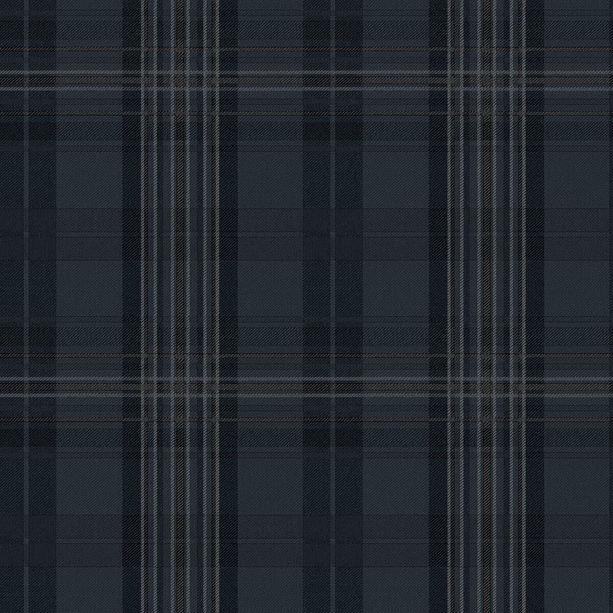 Austin Navy Plaid Wallpaper