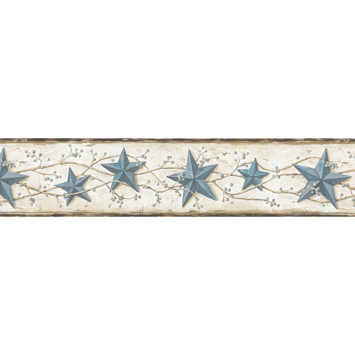 Heritage Blue Tin Star Border