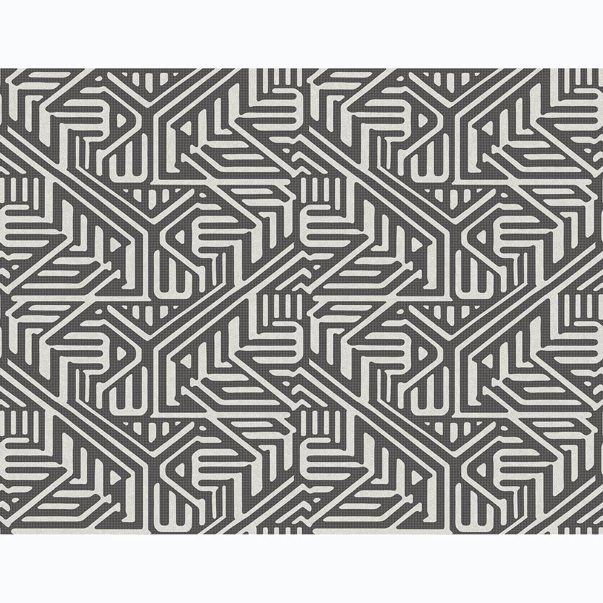 Nambiti Black Geometric Wallpaper