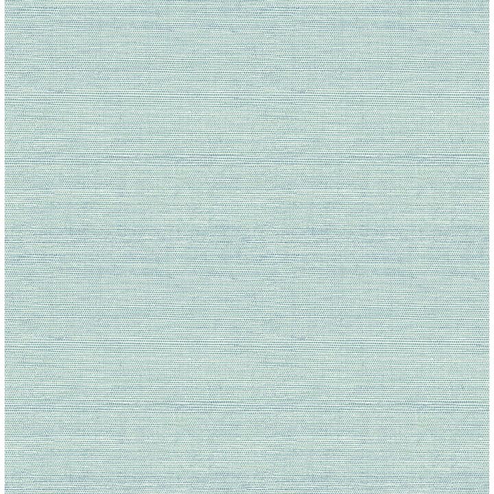 Agave Aqua Faux Grasscloth Wallpaper