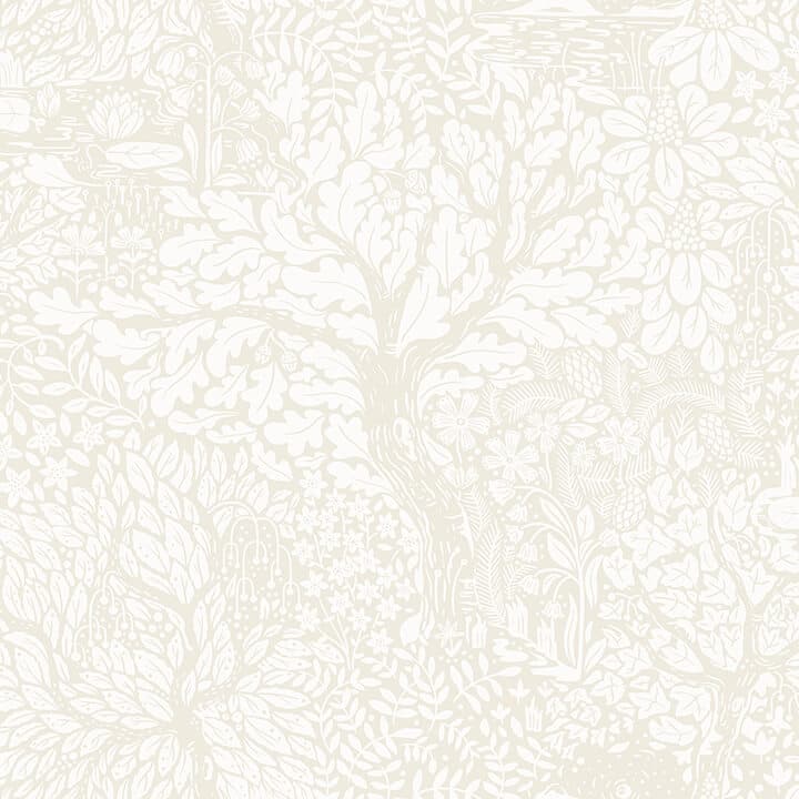 Olle Cream Forest Sanctuary Wallpaper