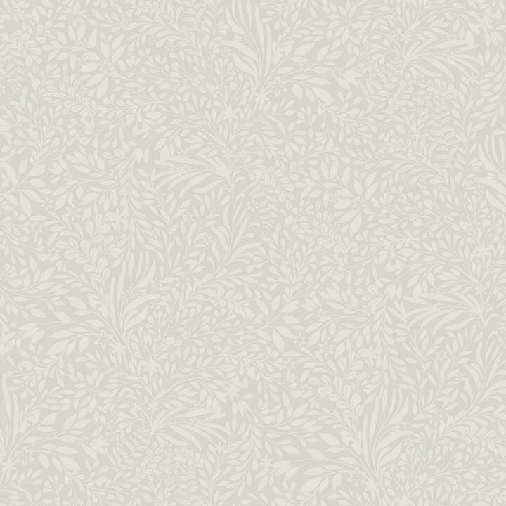 Kristina Light Grey Botanical Wallpaper